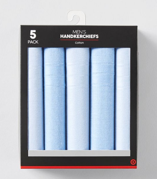 5 Pack Handkerchiefs - Assorted
