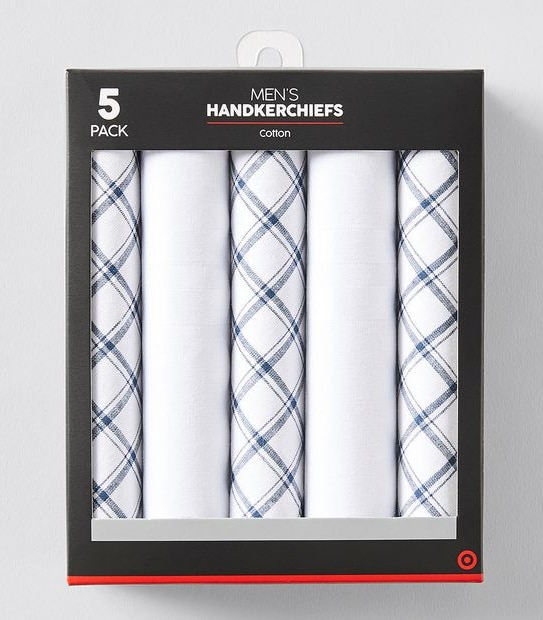 5 Pack Handkerchiefs - Assorted
