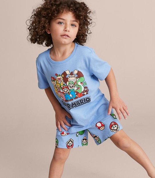 Kids Family Matching Super Mario Pyjama Set