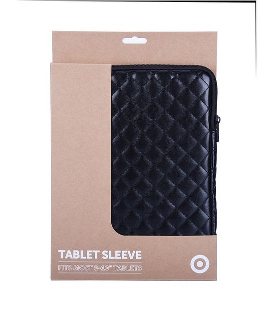 Target Quilted Tablet Sleeve 9-10" - Black