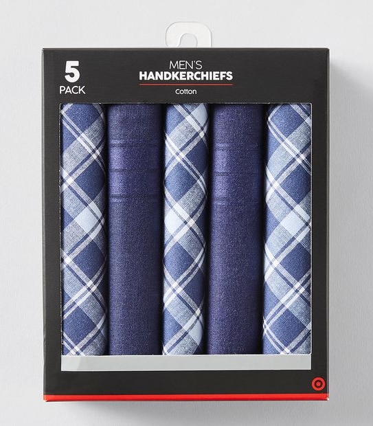 5 Pack Handkerchiefs - Assorted