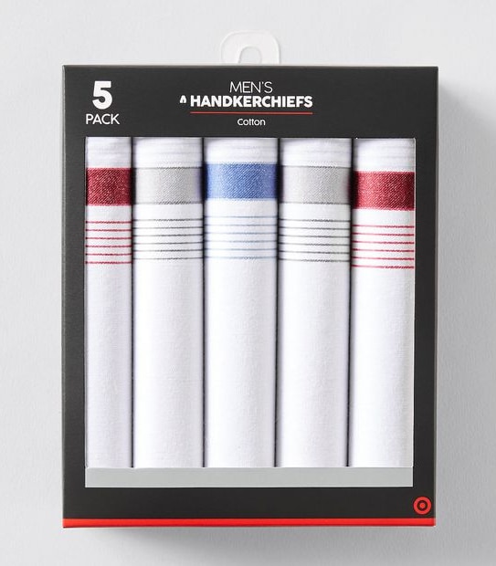 5 Pack Handkerchiefs - Assorted