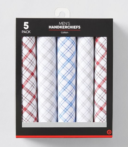 5 Pack Handkerchiefs - Assorted