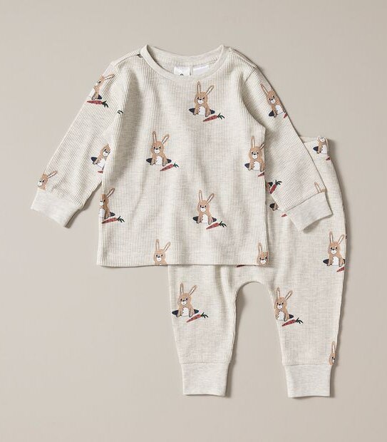 Baby Waffle Bunny Pyjama Set