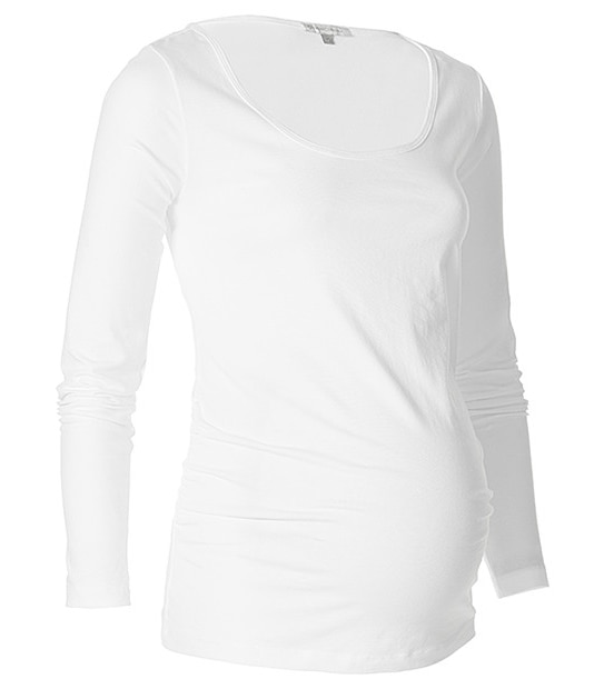 Maternity Long Sleeve Top - White