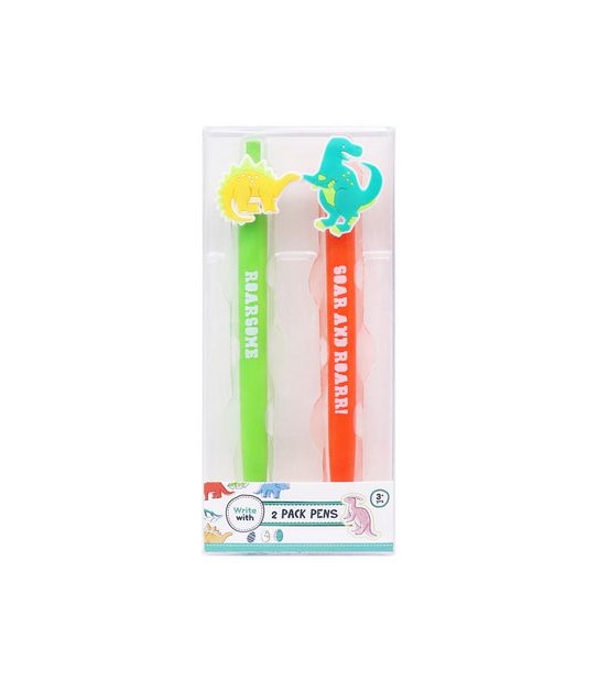 2 Pack Dinosaur Pens