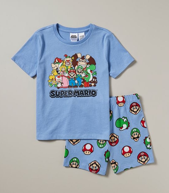 Kids Family Matching Super Mario Pyjama Set