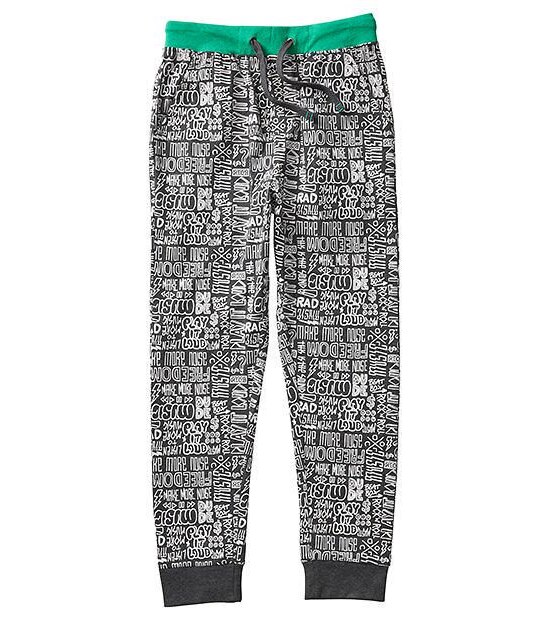 Slogan Print Sleep Pants