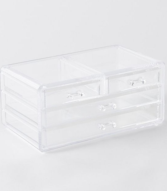 Plastic 4 Drawer Organiser
