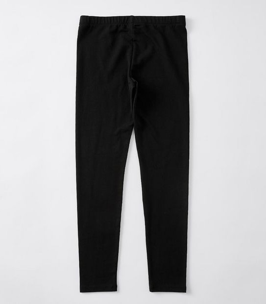 Organic Cotton Long Length Leggings - Black