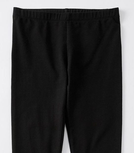 Organic Cotton Long Length Leggings - Black