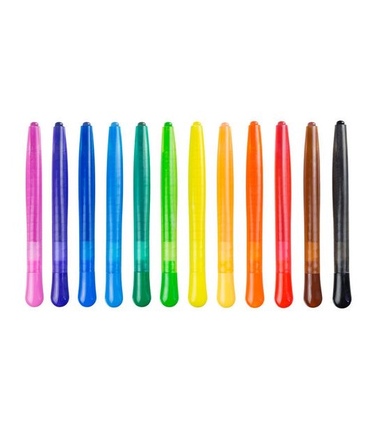 Faber Castell 12 Pack Junior Twist Colour Crayons