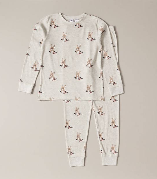 Kids Waffle Bunny Pyjama Set