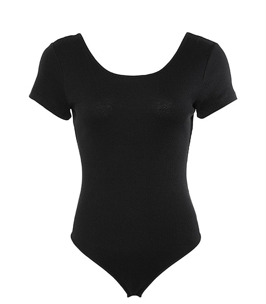 Lily Loves Rib Bodysuit - Black