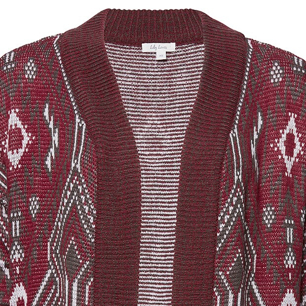 Lily Loves Urban Cardigan - Burgundy 