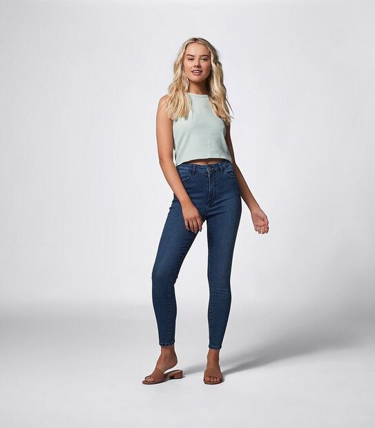 Lily Loves Ribbed Cami - Mercury Green
