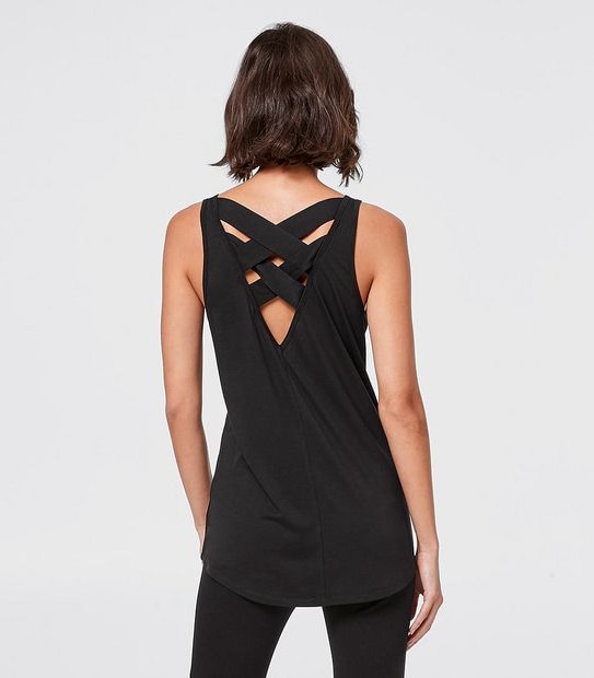 Active Crossback Tank Top - Black