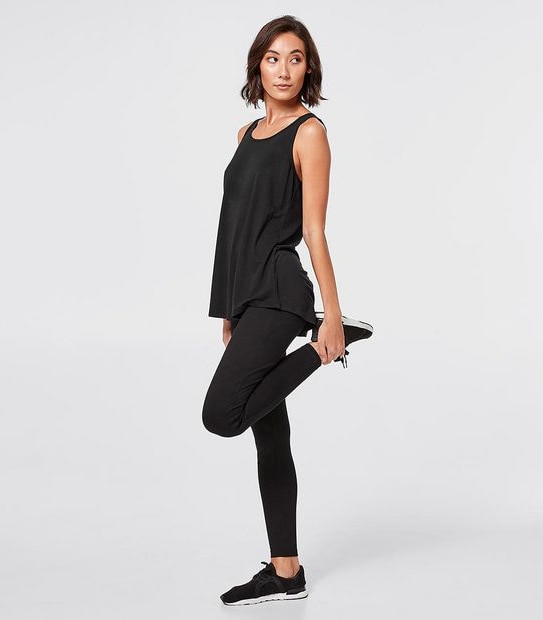 Active Crossback Tank Top - Black