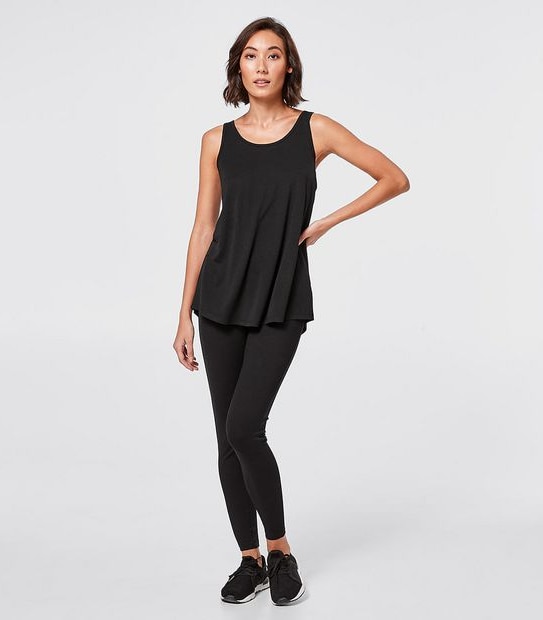 Active Crossback Tank Top - Black