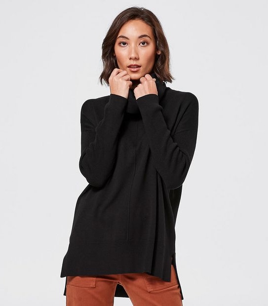 Soft Touch Roll Neck Jumper - Black