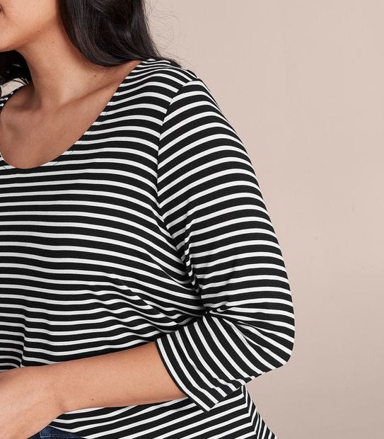 Curve 3/4 Sleeve T-Shirt