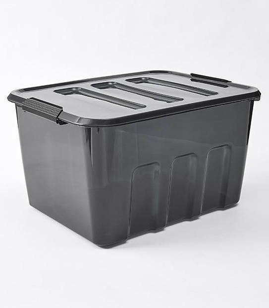 52LT Modular Plastic Tub Black