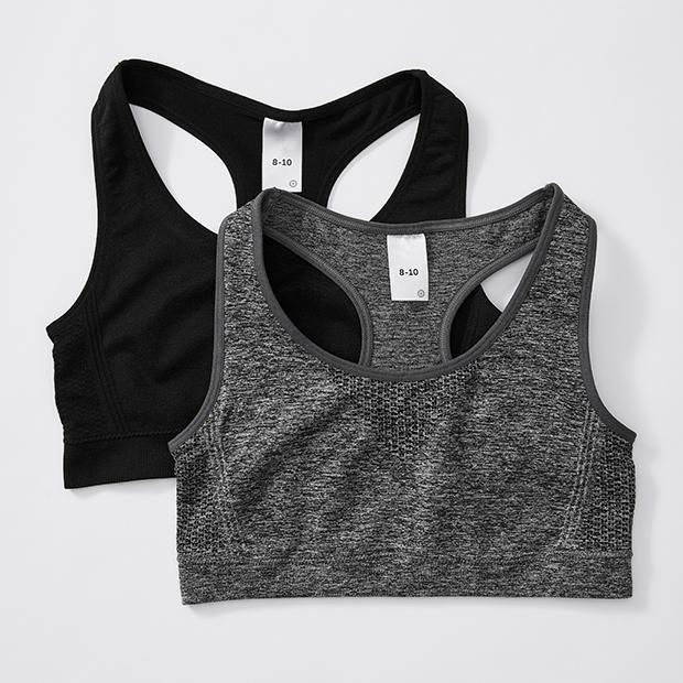 2 Pack Active Crop Tops | Target Australia