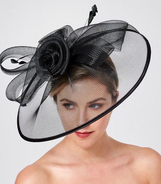 Crinoline Place Fascinator - Black