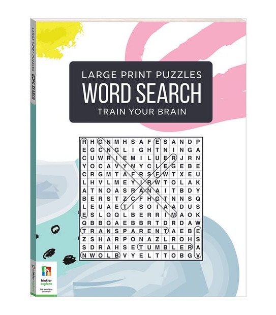 Large Print Puzzle Book - Word Search 2