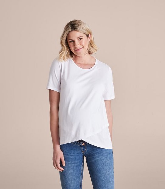 Maternity Nursing Cross Front T-Shirt