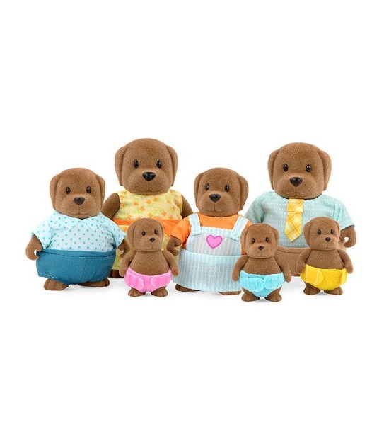 Li’l Woodzeez Wagadoodle Dog Family