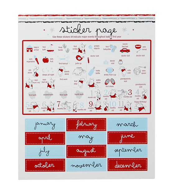 Winnie The Pooh Baby Calendar