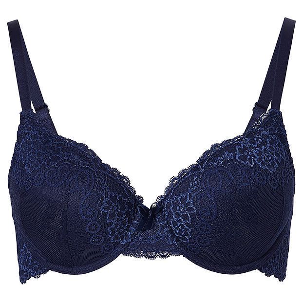 Everyday Lace Underwire Bra, Style:CN1535GW - Peacoat