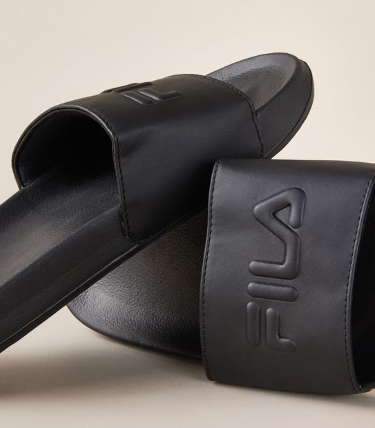 W FILA OSTUNI BLACK POOL SLIDE  SIZE 6-11