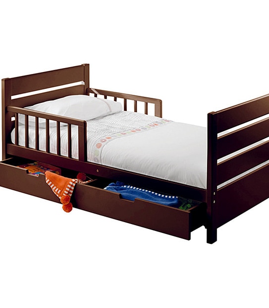 Mother's Choice Toddler Bed With Drawer - Teak