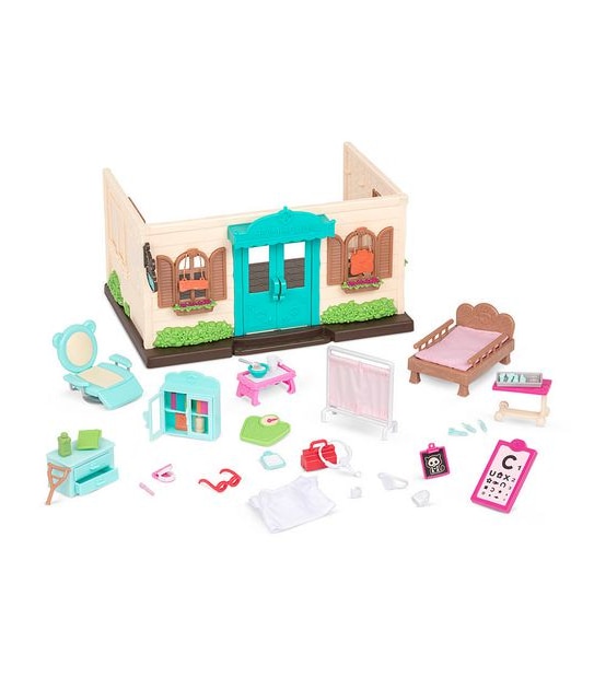 Li'l Woodzeez - Walk-In Health Clinic Playset