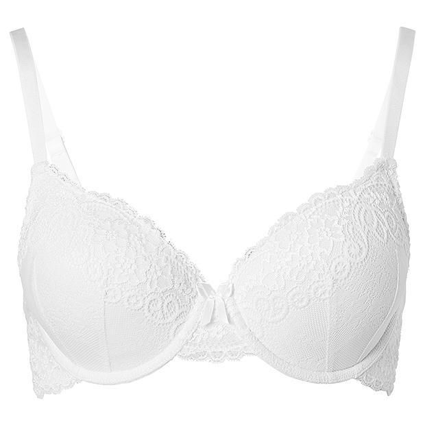 Everyday Lace Underwire Bra White, Style:CN1535GW