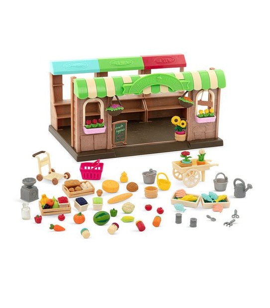 Li’l Woodzeez - Hoppin’ Farmers Market Playset