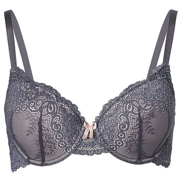 Everyday Lace Underwire Bra Grey, Style:CN1535GW - Grey