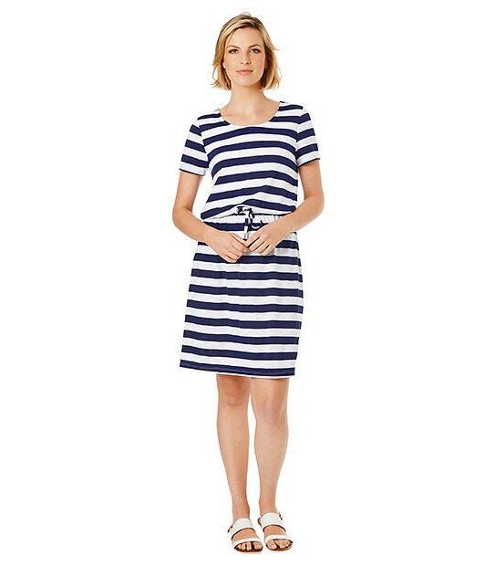 Tie Waist Jersey Dress