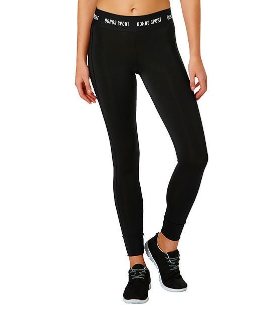 Bonds Women's Roll Down Legging - Black