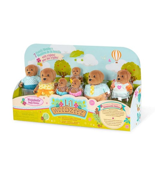 Li’l Woodzeez Wagadoodle Dog Family