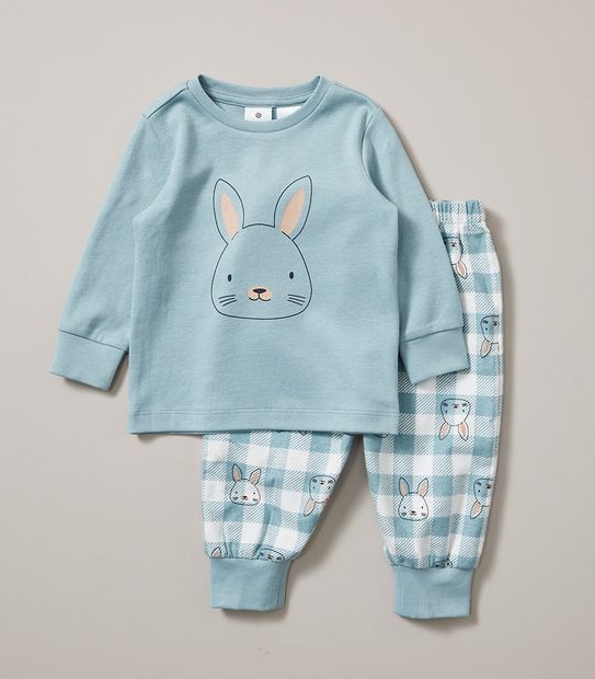 Baby Organic Cotton Bunny Pyjama Set