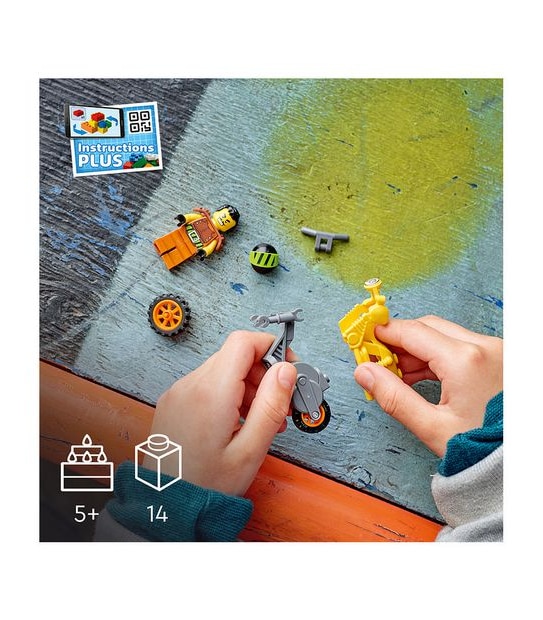 LEGO&reg; City Stunt Demolition Stunt Bike 60297