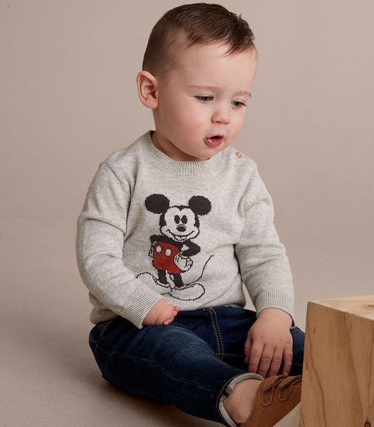 Baby Disney Mickey Mouse Knit Jumper