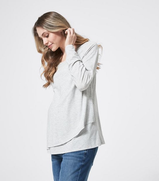 Maternity Long Sleeve Nursing Top
