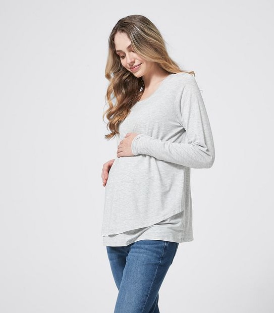 Maternity Long Sleeve Nursing Top