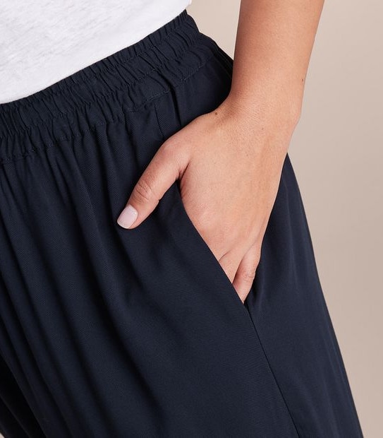 Curve Tie Waist Twill Jogger Pants 3 of 6