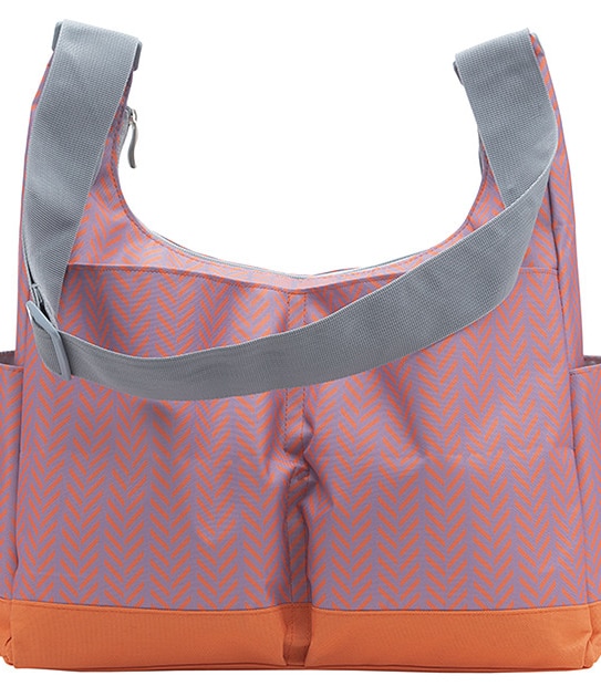 Ryco Hoto Herringbone Tote Nappy Bag - Red/Orange