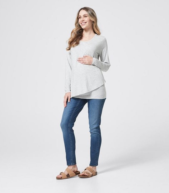 Maternity Long Sleeve Nursing Top